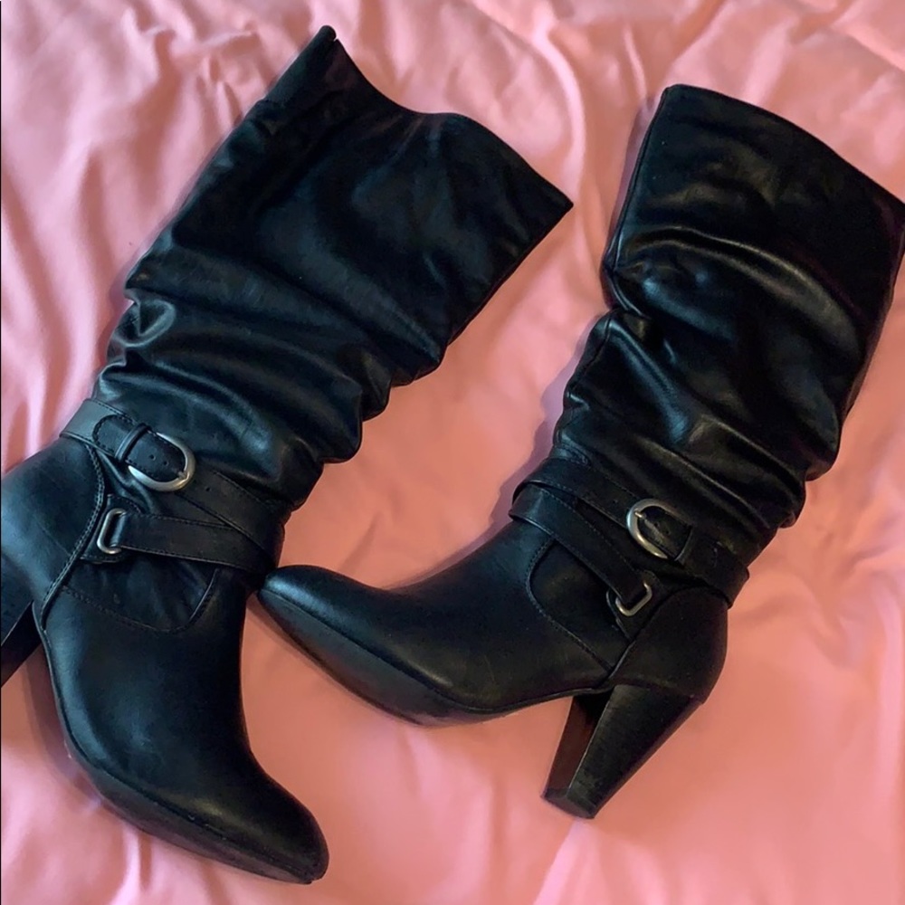 Black Rampage Slouchy Boots